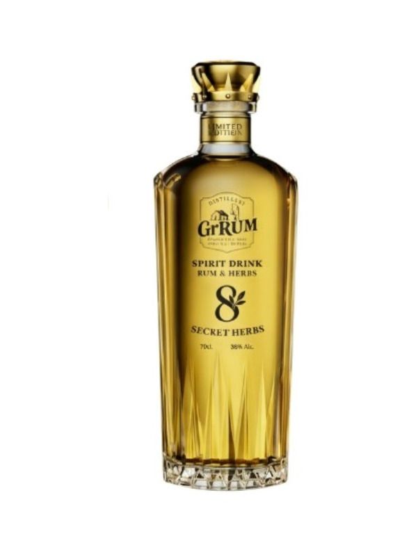 GrRUM Rum & 8 Secret Herbs 38% 0,7 l