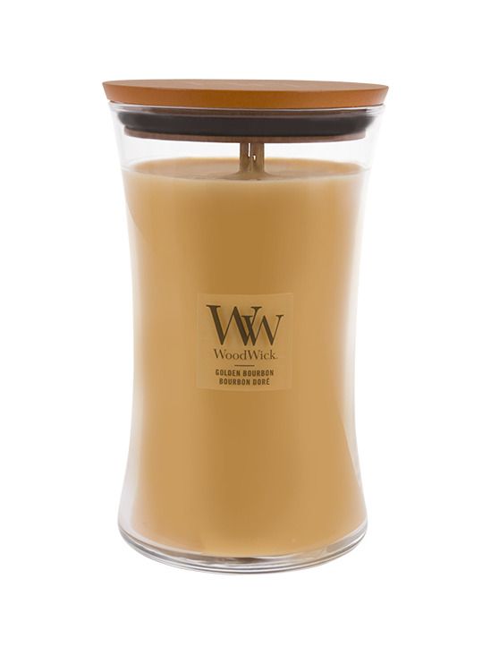 WoodWick Golden Bourbon glass large