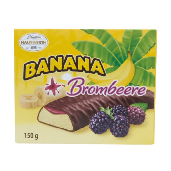 HAUSWIRTH Chocolate-Covered Bananas with Blackberry Filling 150 g