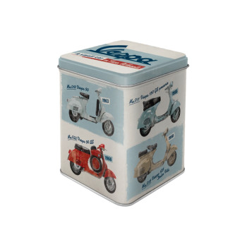 Teedose Vespa (Model Chart)