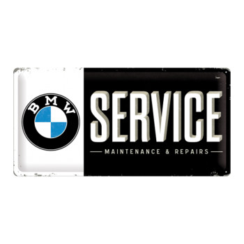 Blechschild 25x50 cm BMW Service