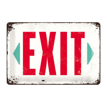 Blechschild 30x20 cm Exit
