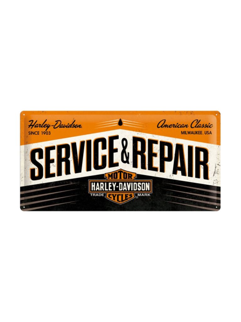 Blechschild 25x50 cm Harley & Davidson (Service & Repair)