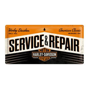 Blechschild 25x50 cm Harley & Davidson (Service & Repair)