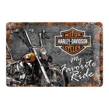 Blechschild 20x30 cm Harley-Davidson (My Favorite Ride)
