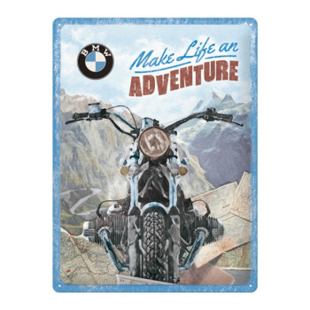 Blechschild 30x40 cm BMW Make Life an Adventure