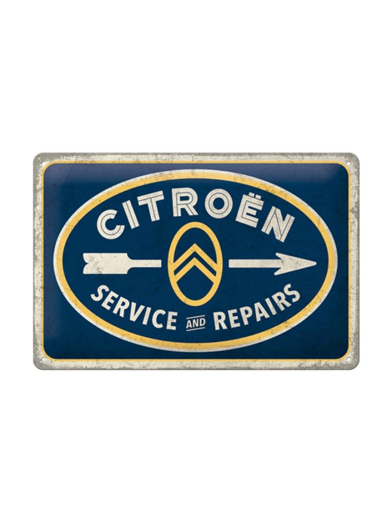 Blechschild 20x30 cm Citroën (Service & Repairs)