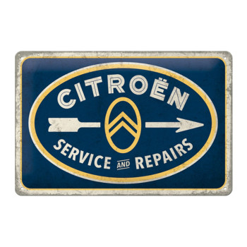 Blechschild 20x30 cm Citroën (Service & Repairs)