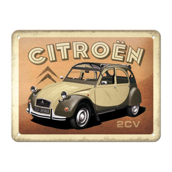 Blechschild 20x15 cm Citroën 2CV