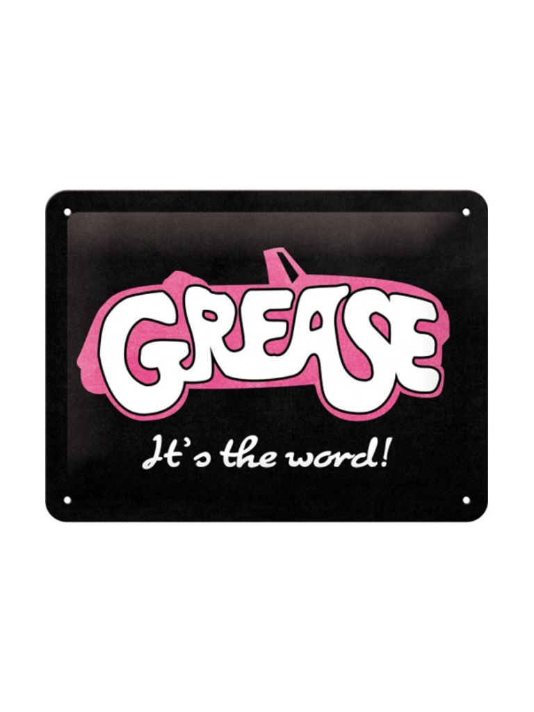 Blechschild 15x20 cm Grease It's the word! 