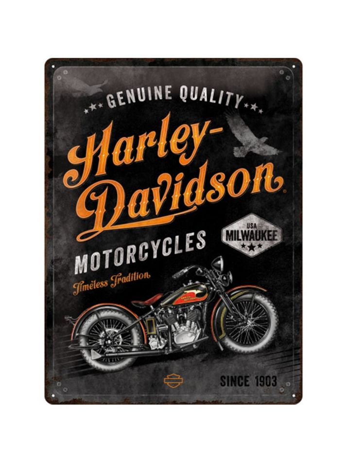 Blechschild 30x40 cm Harley-Davidson  (Timeless Tradition)