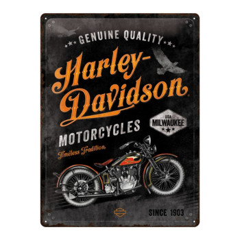 Blechschild 30x40 cm Harley-Davidson  (Timeless Tradition)