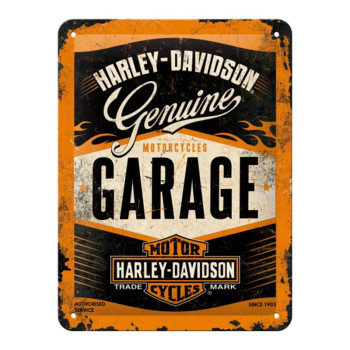 Blechschild 15x20 cm Harley-Davidson (Garage) 