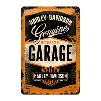 Blechschild 20x30 cm Harley-Davidson (Garage)