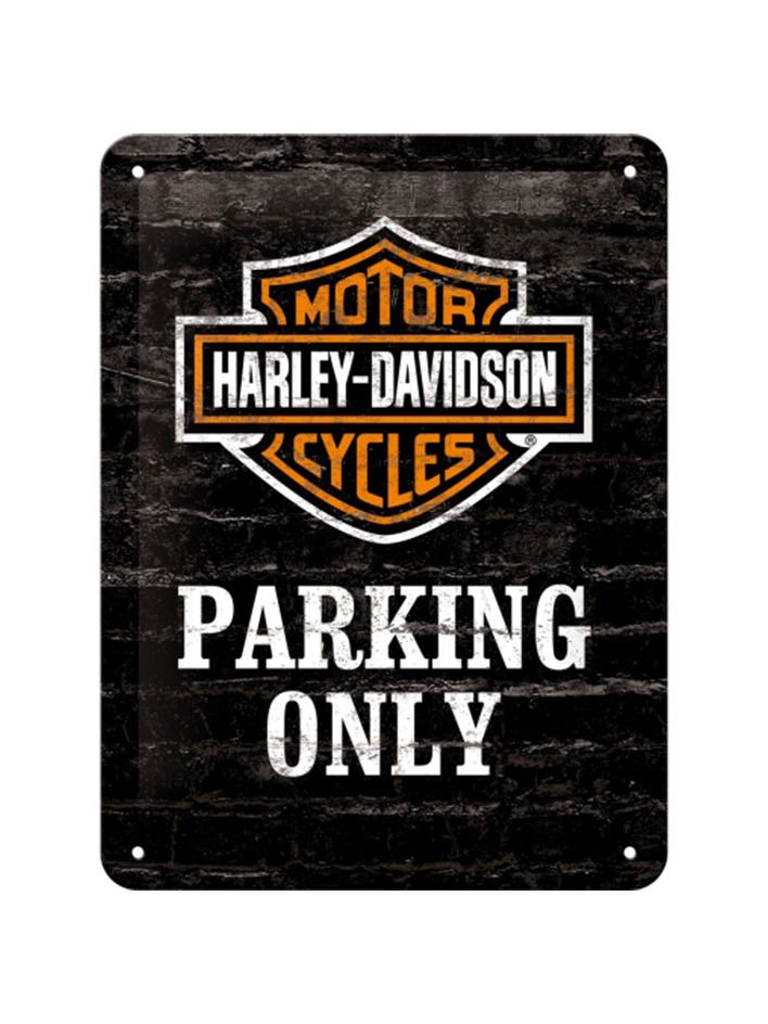 Blechschild 15x20 cm Harley-Davidson Parking Only 