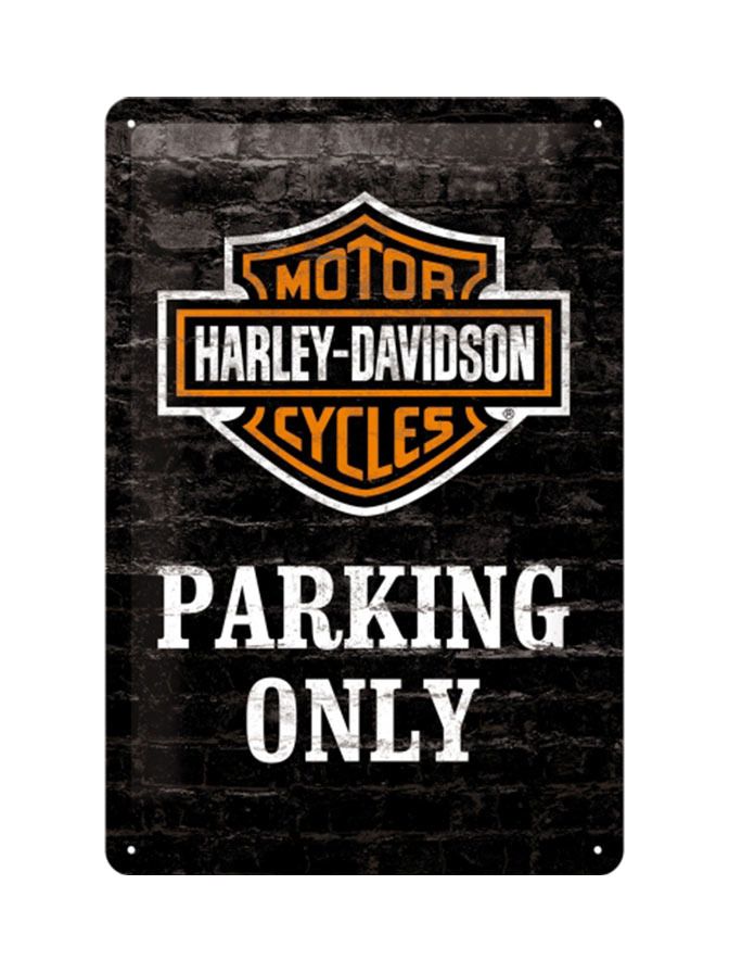 Blechschild 20x30 cm Harley-Davidson Parking Only