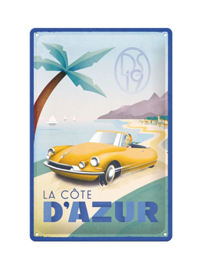 Blechschild 20x30 cm La Cote D'Azur