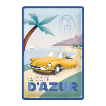 Blechschild 20x30 cm La Cote D'Azur