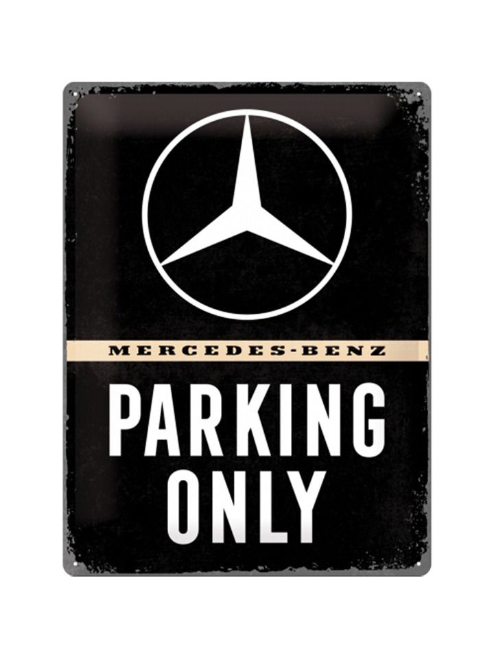 Blechschild 30x40 cm Mercedes-Benz Parking Only
