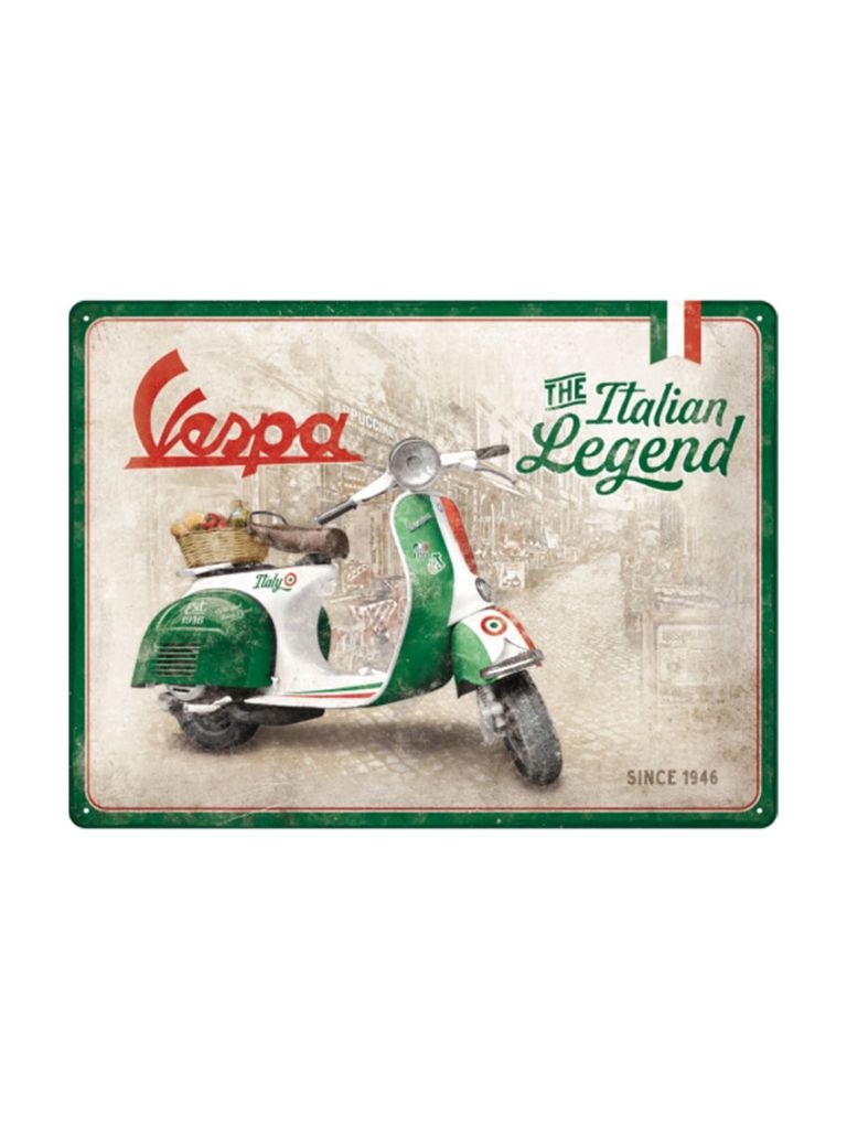 Blechschild 30x40 cm Vespa (The Italian Legend)