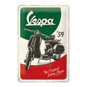 Blechschild 20x30 cm Vespa The Italian Classic