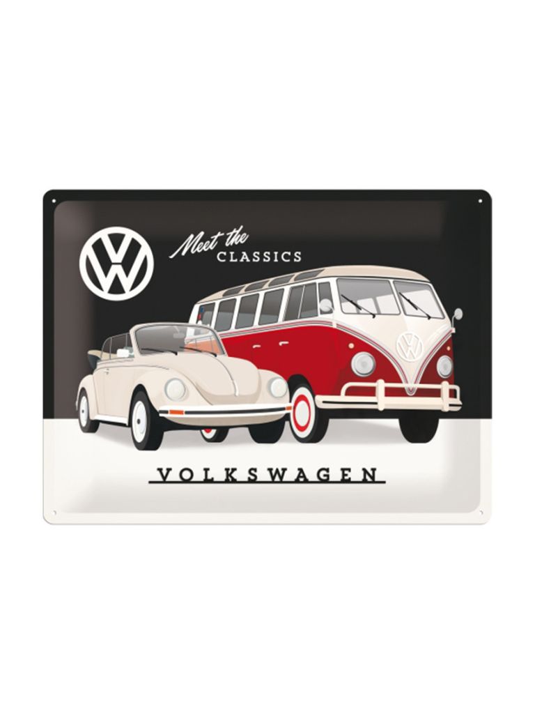 Blechschild 30x40 cm Volkswagen (Meet the Classic)