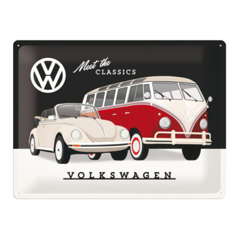 Blechschild 30x40 cm Volkswagen (Meet the Classic)
