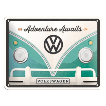 Blechschild 15x20 cm Volkswagen Adventure Awaits 