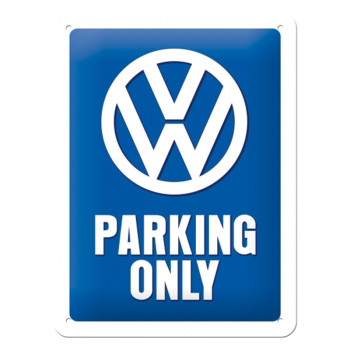 Blechschild 15x20 cm VW Parking Only