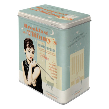 Blechdose L Breakfast At Tiffany's Blue