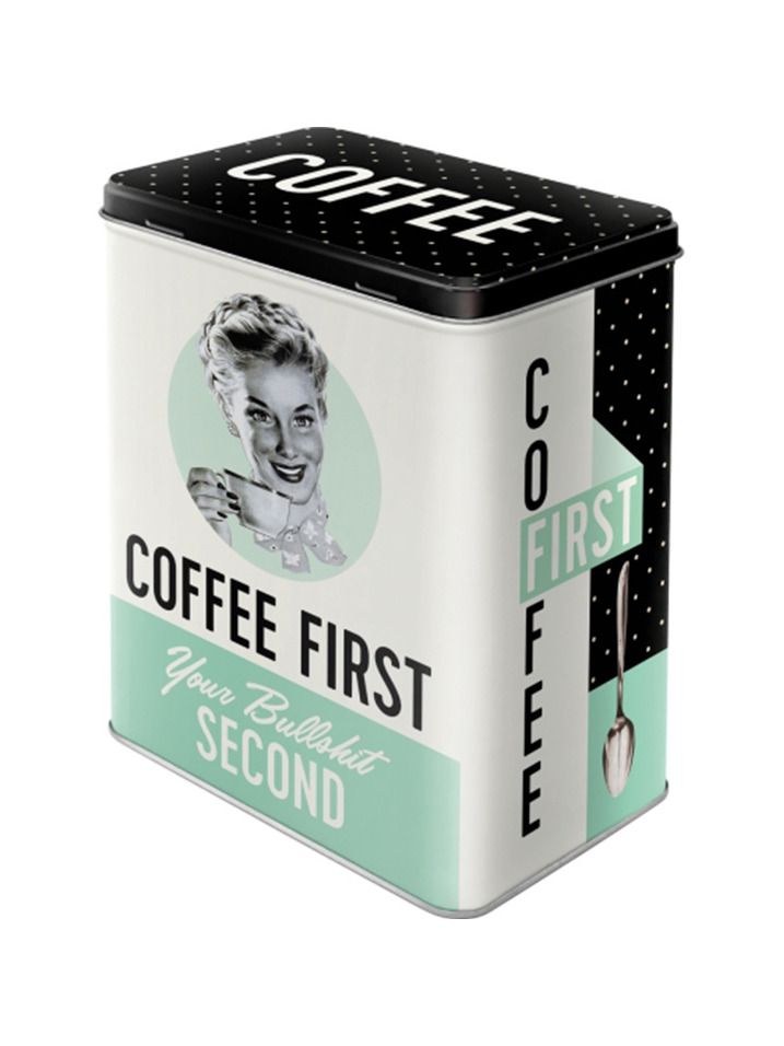 Blechdose L Coffee First