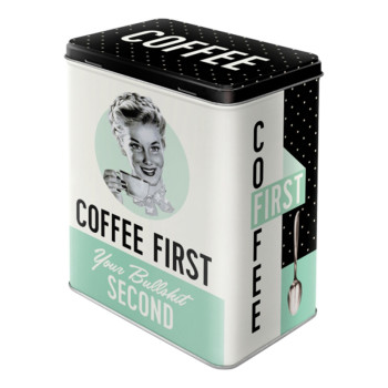 Blechdose L Coffee First