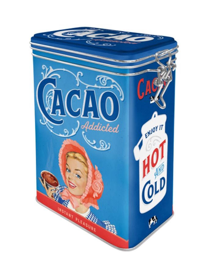 Blechdose mit Klip Cacao