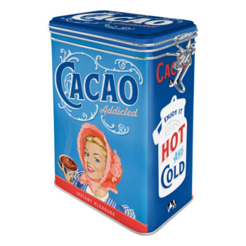 Blechdose mit Klip Cacao