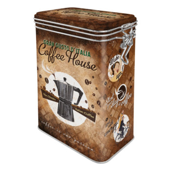 Blechdose mit Klip  Coffee House
