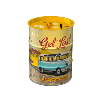 Spardose Barrel VW Bulli Let's Get Lost