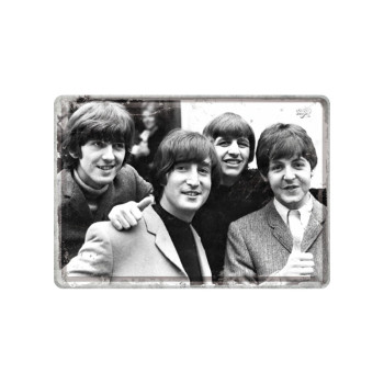 Blechschild Postkarte 10x14 cm Beetles