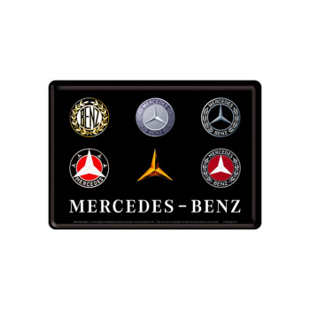 Blechschild Postkarten 10x14 cm Mercedes-Benz (Logo Evolution)