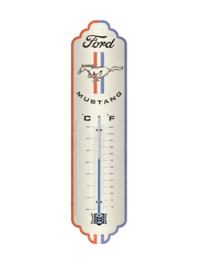 Thermometer Ford Mustang Horse & Stripes