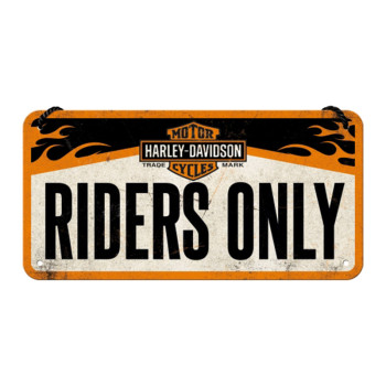 Hängeschild 10x20 cm Harley-Davidson Riders Only
