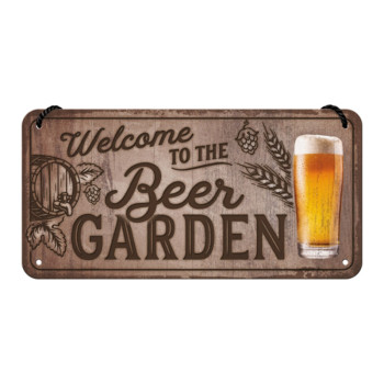 Hängeschild 10x20 cm Beer Garden
