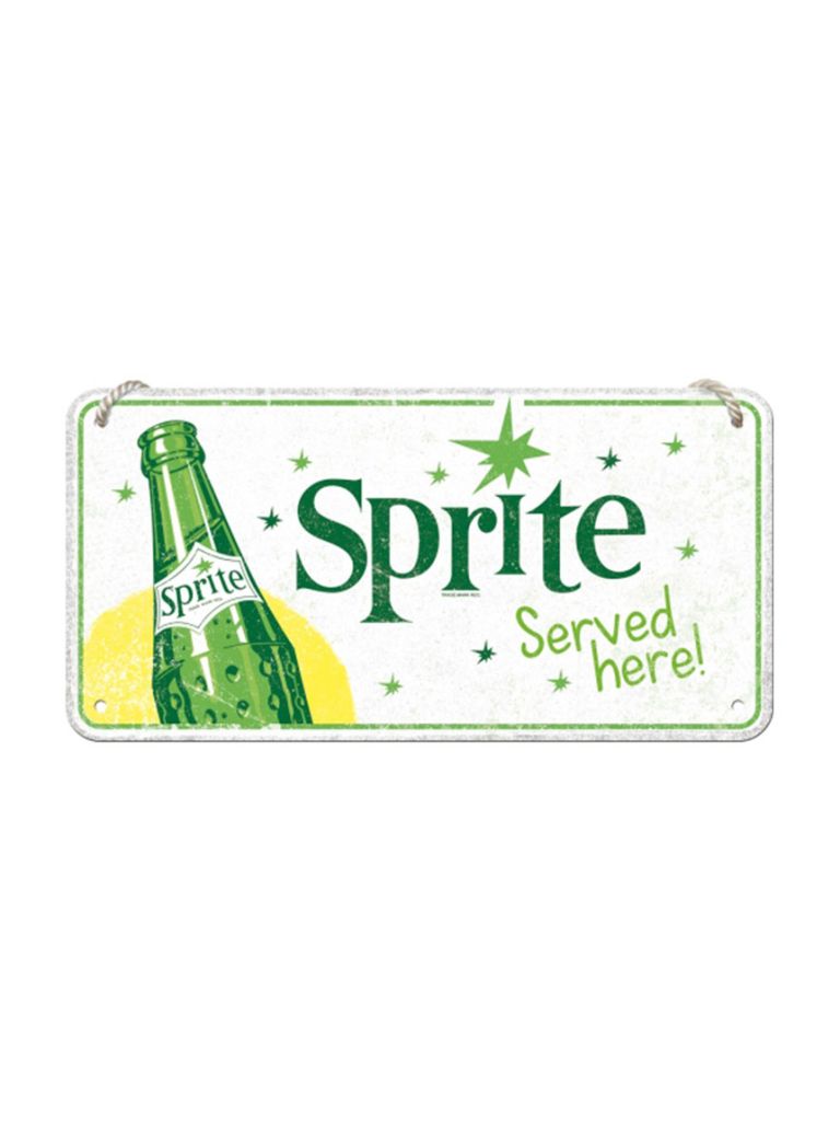 Hängeschild 10x20 cm Sprite Served Here!