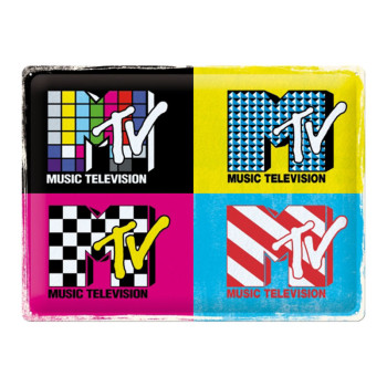 Blechschild 30x40 cm MTV Logo Pop Art 
