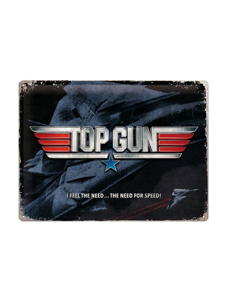 Blechschild 40x30 cm Top Gun The Need for Speed 