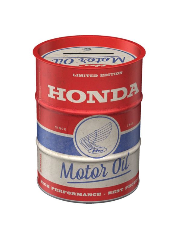 Spardose 10x13 cm Honda Motor Oil