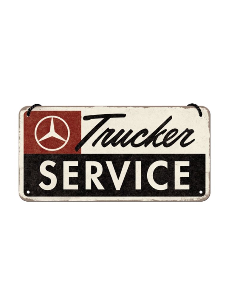 Hängeschild 10x20 cm Mercedes-Benz Trucker Service