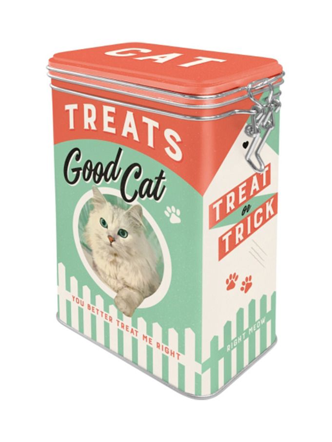 Blechdose mit Klip Good Cat Treats