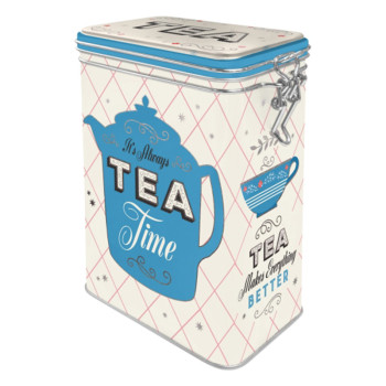 Blechdose mit Klip Tea Time