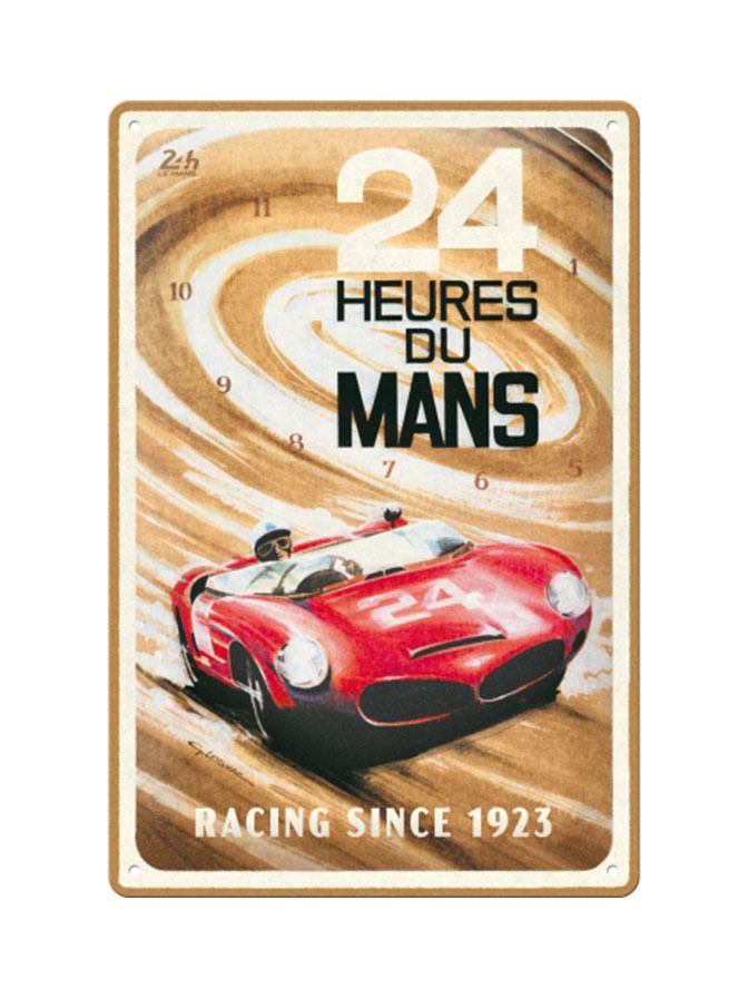 Blechschild 20x30 cm 24h Le Mans - Red Car 1963)