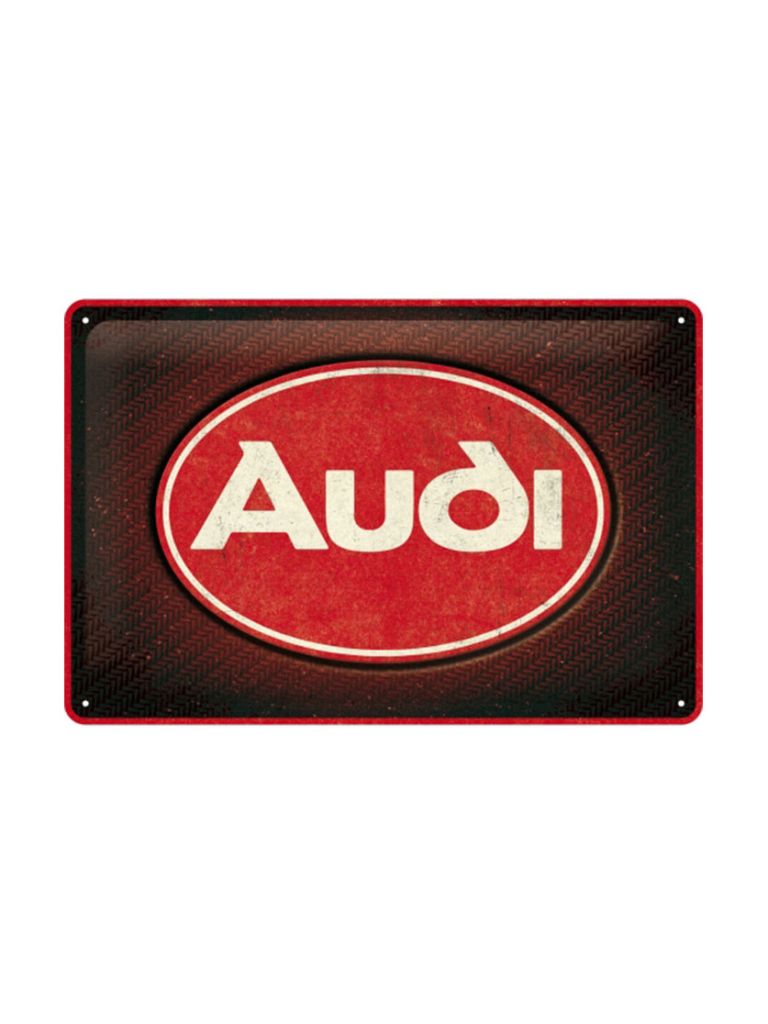 Blechschild 20x30 cm Audi Red Shine